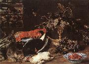 SNYDERS, Frans Still-life with Crab and Fruit oil